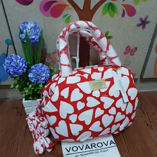 🌺現貨🌺全新 正品專櫃 VOVAROVA 法國空氣包 手提包 肩背包 斜背包 三用 大紅愛心款 只有一個 高cp