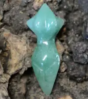 Green Aventurine Goddess Worry Stone Prosperity Growth Confidence Optimism