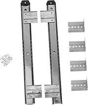 Angoily 1 Set Keyboard Drawer Slide Rail Wide Cold Rolled Replacement Guide for Office Desks Easy Installation Versatile Compatibility Sleek Design for Enhanced Workspace Elegance