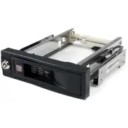 StarTech.com HSB100SATBK Drive Bay Adapter for 5.25" SATA/600 - Serial ATA/600 Host Interface Internal - Black - 1 x HDD Support
