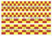 Code 3 Adhesive Vinyl Decals Greenlight 1/64 Transit Jumbo - Fire Battenburg
