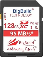 BigBuild Technology 128 GB U3 95 MB Memory Card for Olympus OM D E M1 Mark II, OM D E M10 Mark II, OM D E M10 Mark III, OM D E M5 Mark II, Olympus PEN E PL8, PEN E PL9, PEN F, STYLUS Tough TG 5 Camera