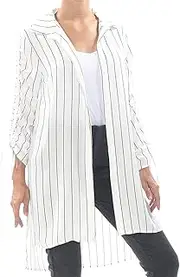 [Bar III] Womens Tie Sleeve Button Up Shirt