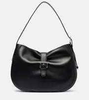 [McQueen] McQueen T-Bar Medium leather shoulder bag One Size black
