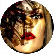 Slipmat Slip Mat 4 Numark or any 12" DJ Turntable Record Player ABSTRACT WOMAN