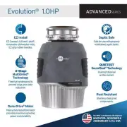 InSinkErator Garbage Disposal 1-Hp W/ EZ Connect Power Cord + Dual Outlet Switch