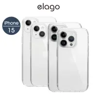 在飛比找momo購物網優惠-【Elago】iPhone 15 Hybrid全覆式透明手機