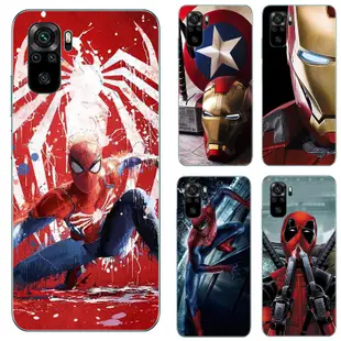 XIAOMI REDMI Marvel Super hero 適用於小米紅米 Note 10 10S 手機殼軟 TPU