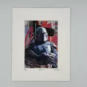 Alpha 2.0 Star Wars Boba Fett 8x10 LE Custom Signed Art Print by David Weisberg