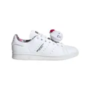 [HP9656] Adidas Womens Stan Smith White Black Light Flash Red Sneakers *NEW*