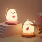 LED Children Night Light Cute Silicone Light Touch Sensor Desk Bedside Lamp Gift