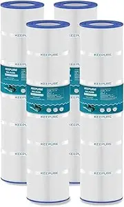 [KEEPURE] CCP520 Pool Filter Cartridges Replacement for PCC130, PCC130-PAK4, R173578, 178585, Clean and Clear Plus 520, C-7472, FC-1978, FC-6475, 817-0131, 130 Sq.ft,4Pack