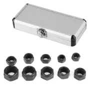10 Pcs Impact Bolt & Nut Remover Set,Screw Extractor Set & Bolt Extractor Too...