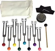 IsMwav Chakra Tuning Fork Set for Healing, Tuning Forks with Tuning Fork Activator for Healing,Sound Therapy,Keep Body