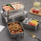 Removable Partitions 304 Stainless Steel Lunch Box Food Storage Box Picnic