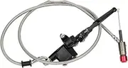 Off Road Motorcycle ATV Beach Bike Black Folding Hydraulic Clutch Handle Clutch Effortless Handle 90CM 1.2m(1.2m)