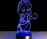 3D LED illusion, Snow White, USB, 7Colors. Beautiful night light for Kids!!