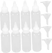 DOITOOL 1 Set Paint Bottle Palette with Plastic Portion Liquid Bottles and Funnels for Precise Color Mixing and Painting Projects Leakproof Design for Artists