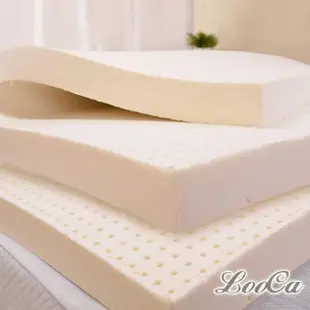 【LooCa】HT純淨5cm乳膠床墊-法國防蹣認證表布-共兩色(雙人5尺)