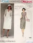 1977 Vintage Vogue Sewing Pattern B34" DRESS (2272) Sybil CONNOLLY Vogue 1394