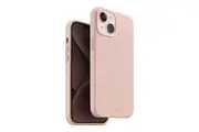 UNIQ Lino Hue Pink MagSafe Phone Silicone Dust Free Case For Apple iPhone 15