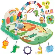 Baby Gyms Play Mats, Tummy Time Mat Toys, Infant Play Mat and Activity Green