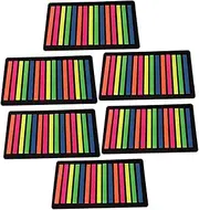 SEWACC Transparent Sticky Page Flags Colored Adhesive Strips for Book Annotation and Highlighting Reading Supplies for Adults