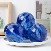 在飛比找Very buy優惠-熔鍊水晶球擺件有求必應鴻運當頭藍色水晶擺設藍熔鍊球