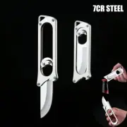 Portable Outdoor Survival Pocket Key Shape Mini Key Chain Knife Camping