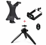 Universal Tripod Stand Clamp Tablet & Phone Bracket Stand for iPhone iPad Tablet