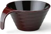 J-Kitchens Anti-A Totty Ripple Bowl (Soup Bowl, Bowl, Wan, Lacquerware), Shintame Inner Black, 5.5 x 4.3 x 2.3 inches (14 x 11.1 x 5.8 cm), Heat Resistant ABS Resin, Made in Japan, Dishwasher Safe