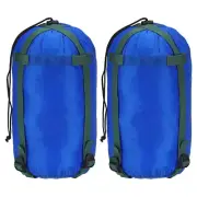 2pcs Compression Stuff Sack, 20L Waterproof Sleeping Bag, Sky Blue
