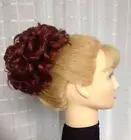 MONA LISA LANA Hairpiece wiglet UP-DO drawstring pouch Black Brown Red Blonde