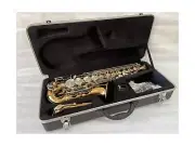by Ktone Professional Gold Alto Saxophone With Silver Plated Key Sax
