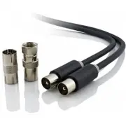 Alogic TV-MM-01 1m TV Antenna Cable Male to Male Gold Plated Pro Series