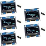 5Pcs 1.3 Inch OLED Display Module I2C 128X64 Display Module SH1106 (Blue)