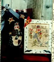 Jonas Be Kind To Stitchery Wall Pattern Primitive Embroidery Raggedy Snowman