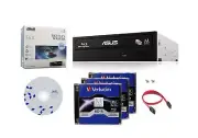 Asus 16X BW-16D1HT Internal Blu-ray Burner Drive Bundle with 3 Pack M-DISC BD...