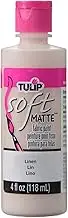 Tulip 26534 Fabric Paint, Matte Linen 4 Fl Oz, 0.5 Inches