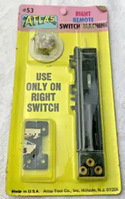 Atlas # 53 HO Right Remote Turnout Switch Machine - NOS