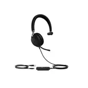 Yealink UH38 Dual Mode USB and Bluetooth Headset, Mono, Usb-A, UC Call Controller, Dual Noise-Canceling Mics, Busy Light