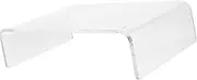 Acrylic Monitor Stand Riser Compact Acrylic Computer Monitor Riser for Home Office Design with Smooth Edges Organizes Desktop Clutter Elevates Screen Height