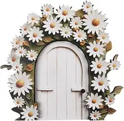 Generic Fairy Garden Door, Wooden Door, Fairy Garden Art Doors, Garden Ornaments Yard Sculpture for Outdoor Trees Garden Decorations