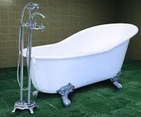 在飛比找Yahoo奇摩購物中心優惠-【麗室衛浴】BATHTUB WORLD 鑄鐵古典造型貴妃浴缸