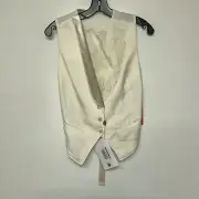 Ann Demeulemeester Womens Beige Waist Coat, New With Tag Size Small
