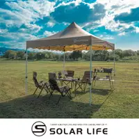 在飛比找PChome24h購物優惠-Solar Life 索樂生活 頂級客廳帳 速搭炊事帳篷 附