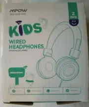 2-Pack Mpow Kids Headphones W/ Splitter Over-Ear/On-Ear Headset BH360A