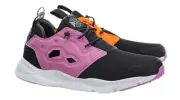 REEBOK FURYLITE GRADE SCHOOL UNISEX MEN SIZE 7 = WOMEN SIZE 8.5 SHOES BLACK NEW