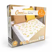Conni Kids Reusable Bed Pad Unicorn & Dinosaur - 2 PACK (FREE NIGHT LIGHT)