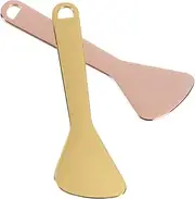 Ipetboom 2pcs Gold Rose Gold Eye Cream Spoons Makeup Scoops Mini Eye Massager Sticks for Portable Eye Care